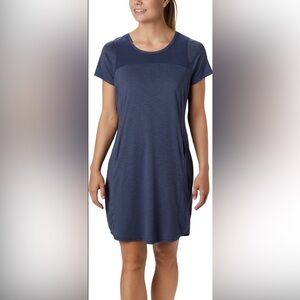 Columbia Breezy Blue Dress Place to Place II Dress Size XS *UPF Fabric*